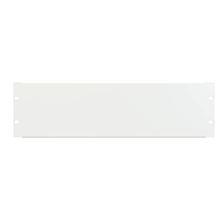 Hammond 3U FLANGED STEEL Panel WHITE PBFS19005WH